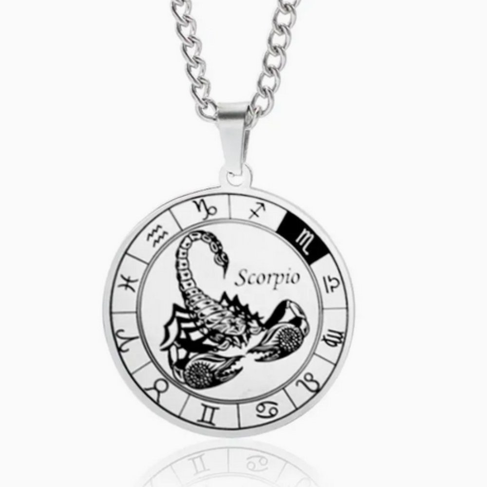 Stainless Steel Scorpio Necklace Pendant Necklace